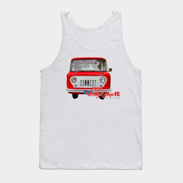 1957 Willys Jeep FC 150 Pickup Truck Tank Top by Gestalt Imagery